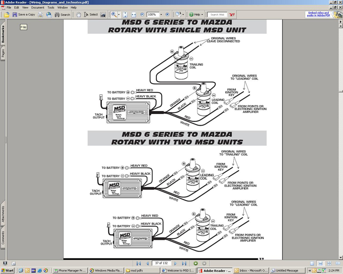 Mazda Rx7 Forum, Msd Street Fire Distributor Wiring Diagram Pdf