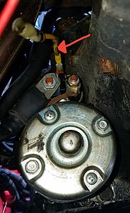 Wires near starter, not sure where their home is...-20180120_132859.jpg