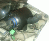 Trash Can + pizza tray + hose = Cold Air Intake-testfit.gif