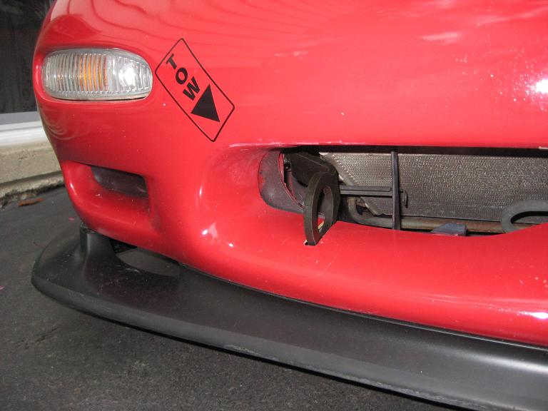 Rear tie down / feed tow hook install -  - Mazda RX7 Forum
