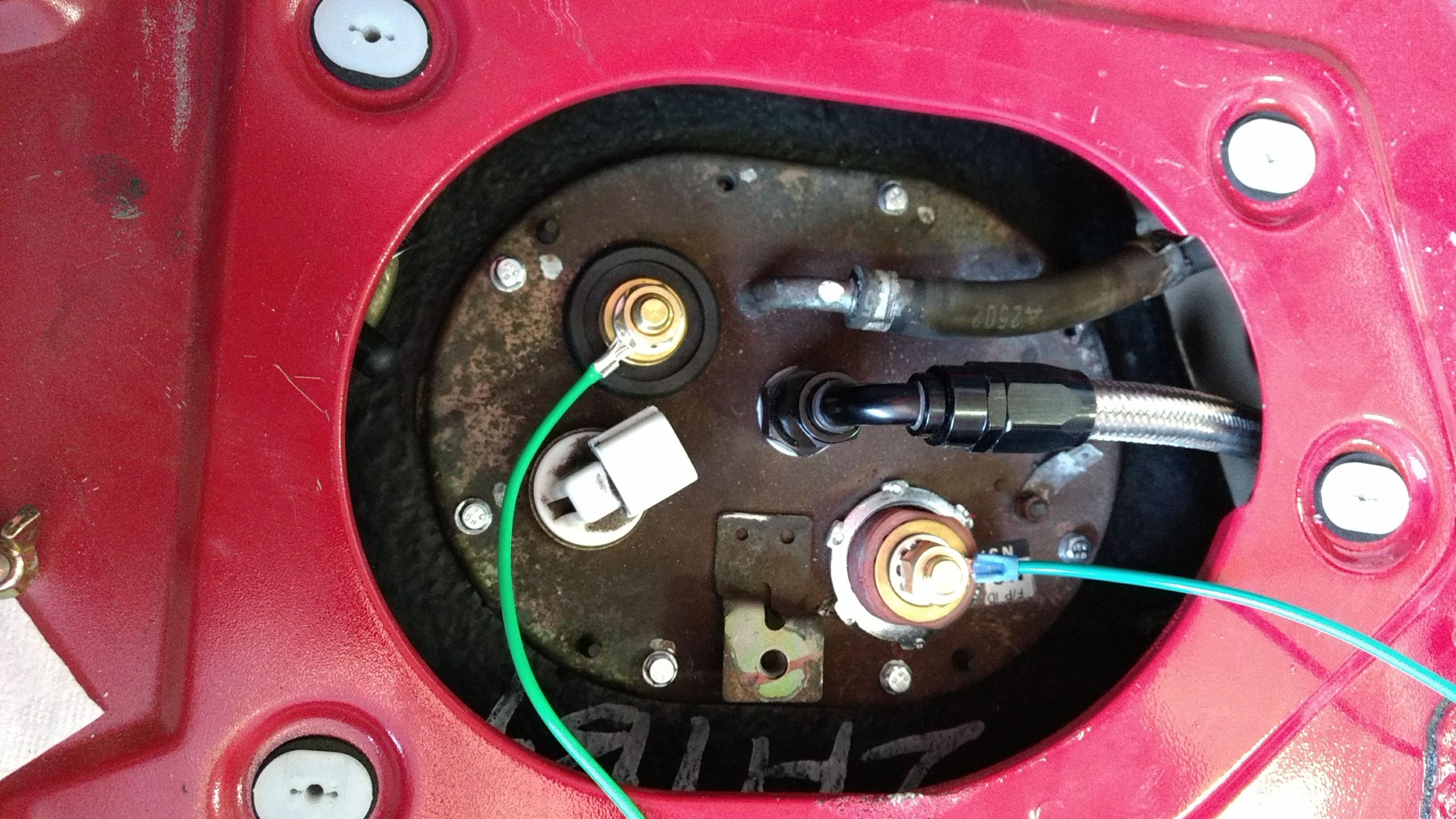 JSE Fuel Cells Wire Thru Fitting Bulkhead fuel Pump 4 Wire